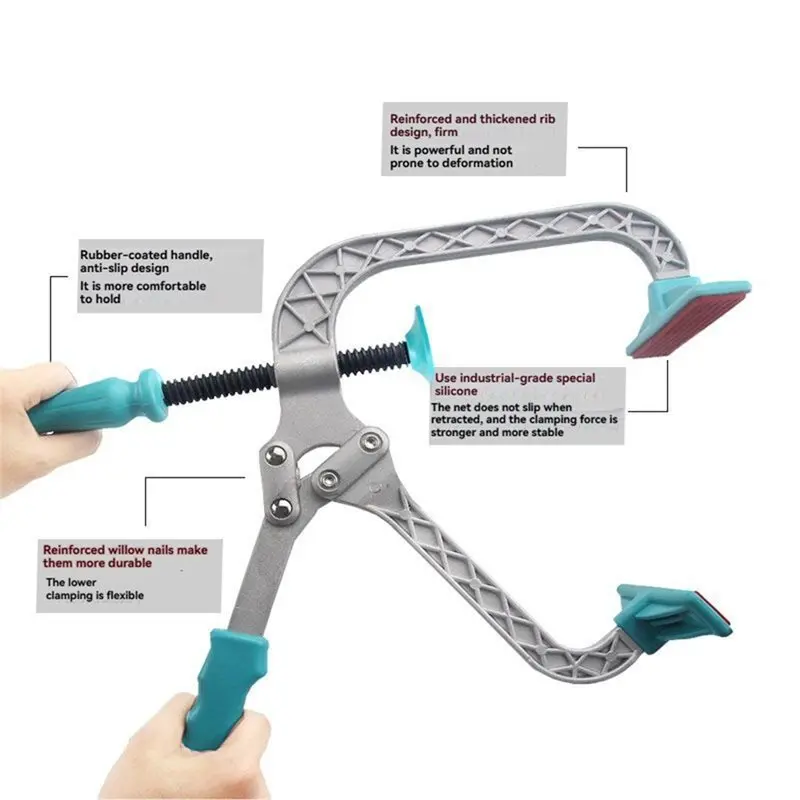 ABMH-Diamond Mesh Puller Manual Window Screen Leveling Pliers Tensioner Clamp Tool For Wire Mesh Installation Stretching