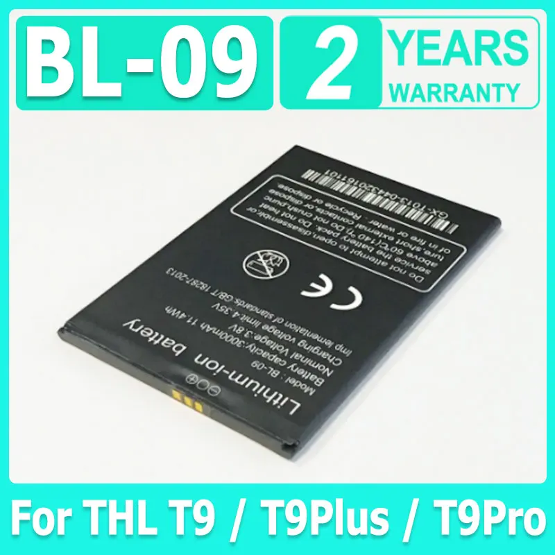 XDOU Новый аккумулятор 3,8 В 3000 мАч BL-09 для THL T9 T9Plus T9Pro