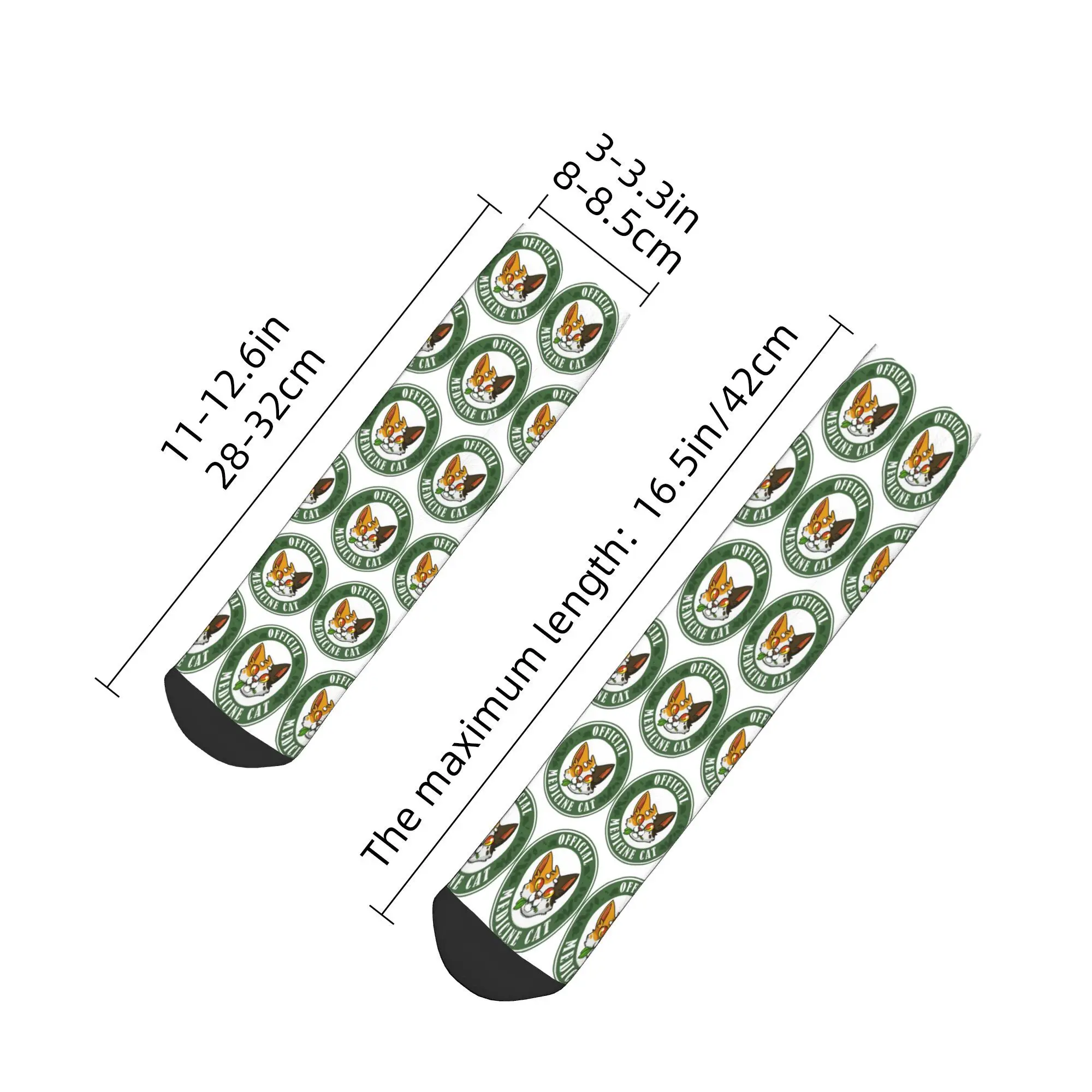 Calcetines de gato medicinal de 4 guerreros para todas las estaciones, calcetines Harajuku súper suaves, medias informales para hombres y mujeres, regalos de navidad