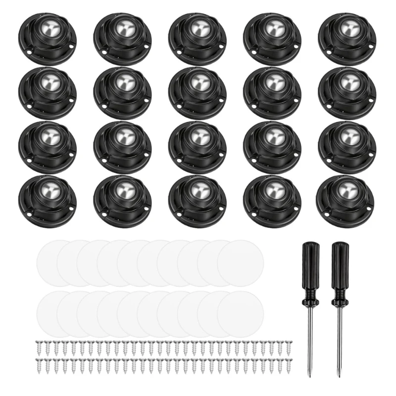 Multidirectional Casters for Small Furniture and Storage Organizers best sale