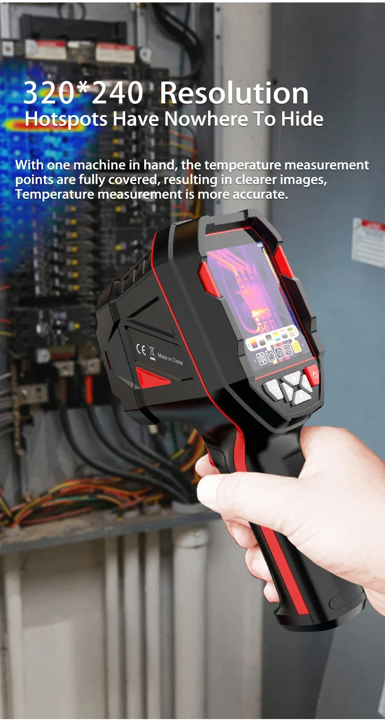 كاميرا تصوير حراري قابلة لإعادة الشحن HABOTEST HT821AS -20 ℃ ~550 ℃ تصوير حراري محمول مقاوم للماء والغبار ومضاد للسقوط #3