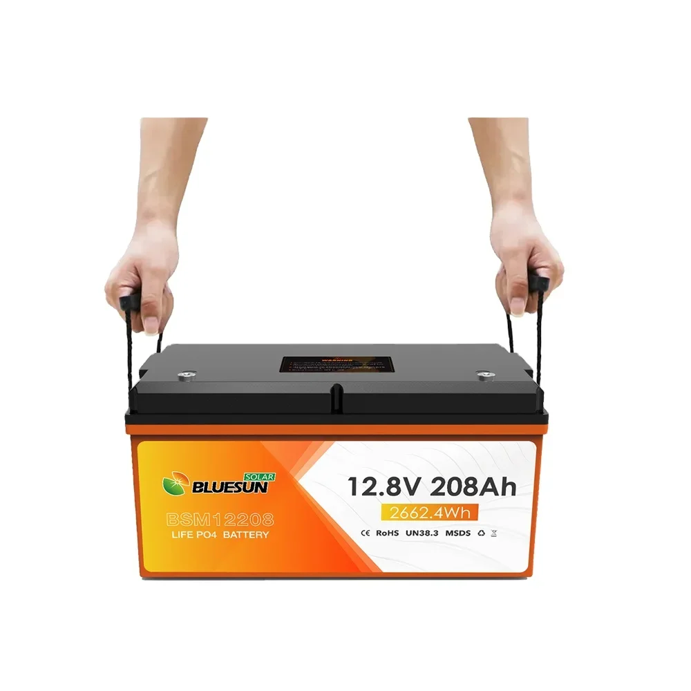 Wholesale LiFePo4 Battery 12v 24v 100Ah 200Ah 300Ah Bluetooth IP65 Waterproof Deep Cycles Rechargeable Solar Battery