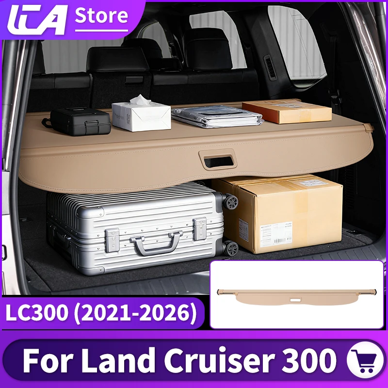 

For Toyota 2026-2021 Land cruiser 300 LC300 FJ300 Trunk Retractable Cargo Shelf Layering Clapboard Storage Upgraded accessories