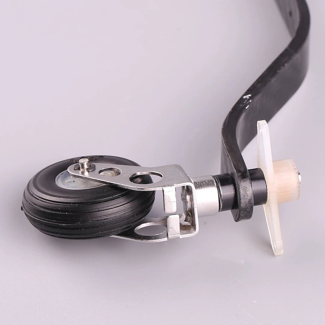 Support de train d'atterrissage arrière en Fiber de carbone, Kit de direction de roue en PU pour moteur 26CC/50CC/100CC, avion à voilure fixe, modèle 1 ensemble