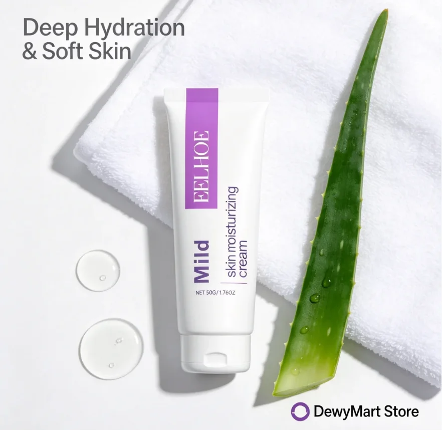 EELHOE Skin Moisturizing Cream, Hydrates & Reduces Fine Lines for Soft, Delicate Facial Skin