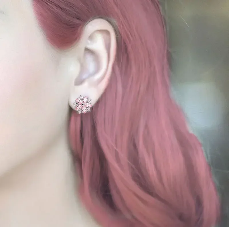 New Feather Crystal from Austrian For Woman Retro Palace fashion creative Earrings classic retro micro set hot Fashion Jewellery