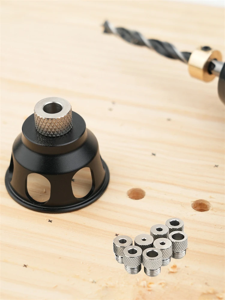 Vertical Drill Guide Fixtures Pocket Hole Jig Positioner Straight Angle Guide Locator Doweling Jig Carpentry Hole Puncher Tools