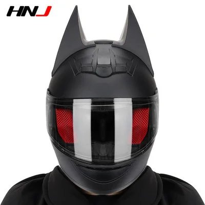 

2 Gifts DOT Approved Full Face Motocross Helmet Motorcycle Helmet Cat Ear For Adults Kick Scooter Electric Helmet Black