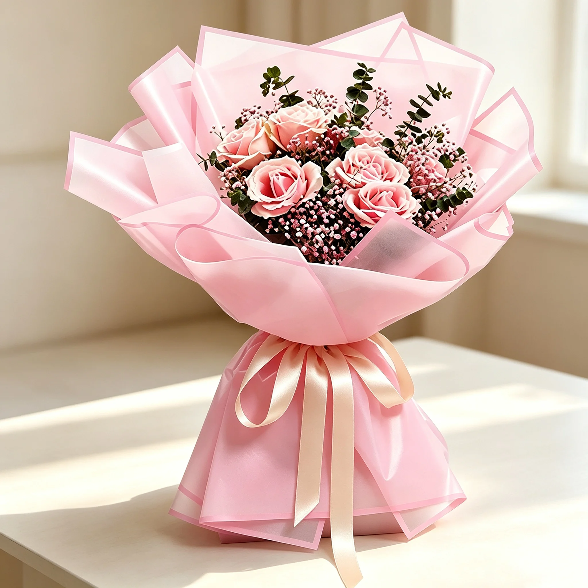Florist Supply Ribbon - Juego de Papel de Envolver Flores