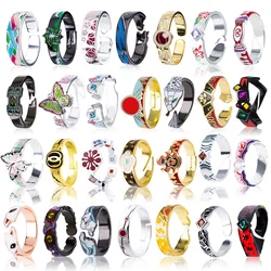TWINKANIME S925 Sterling Silver Anime Rings Adjustable About 7-9# For Men Women Holiday & Birthday Gifts