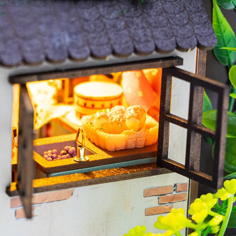Märchen-Waldhaus zum Selbermachen, 3D-Miniaturhaus-Set aus Holz, verzauberte skurrile Dekoration für Erwachsene