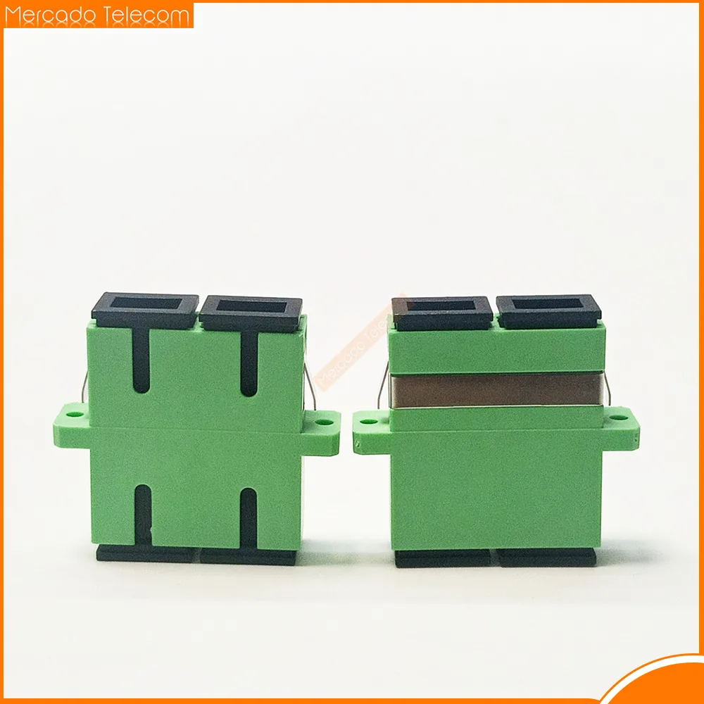 

Оптоволоконный адаптер SC APC Дуплексный одномодовый адаптер Fibra Optica Оптоволоконный соединитель SC APC Волоконно-оптический фланец SC Разъем FTTH