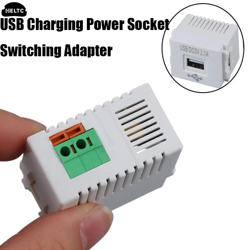 1pcs Mobile Phone Charging Panel USB Power Module 220V Socket 5V Transformer 2.1A USB Charging Power Socket Switching Adapter