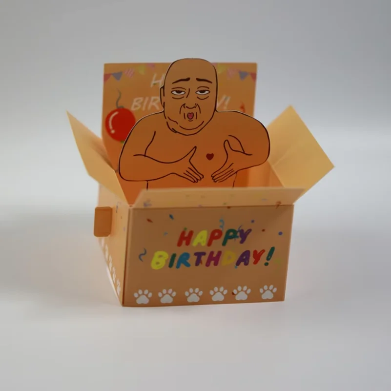 

Funny Happy Birthday Pop-Up Birthday Card Cute Desktop Novelty Hilarious Desktop Decoration For Party Fun Office/Home Decor