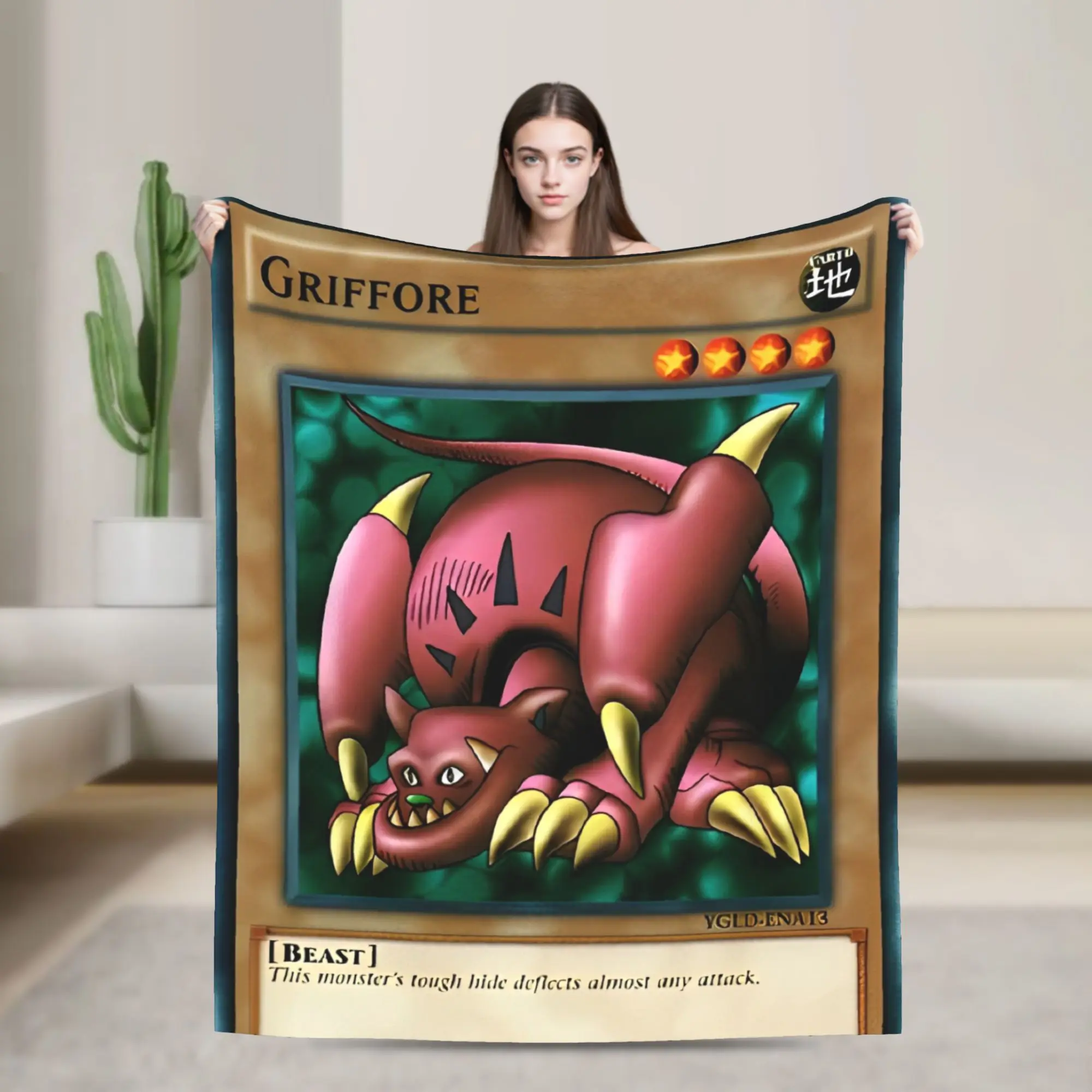 

Yu Gi Oh Card Griffore вязаное одеяло аниме шерстяное одеяло постельные принадлежности украшение для дивана мягкие теплые покрывала