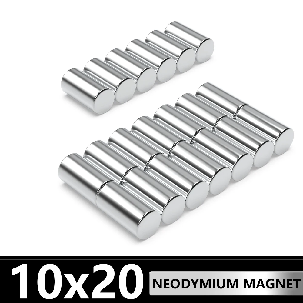 

1~50Pcs Round Magnet 10x20 Permanent NdFeB Super Strong Powerful Magnets imans N35 10mm x 20mm Neodymium Magnetic