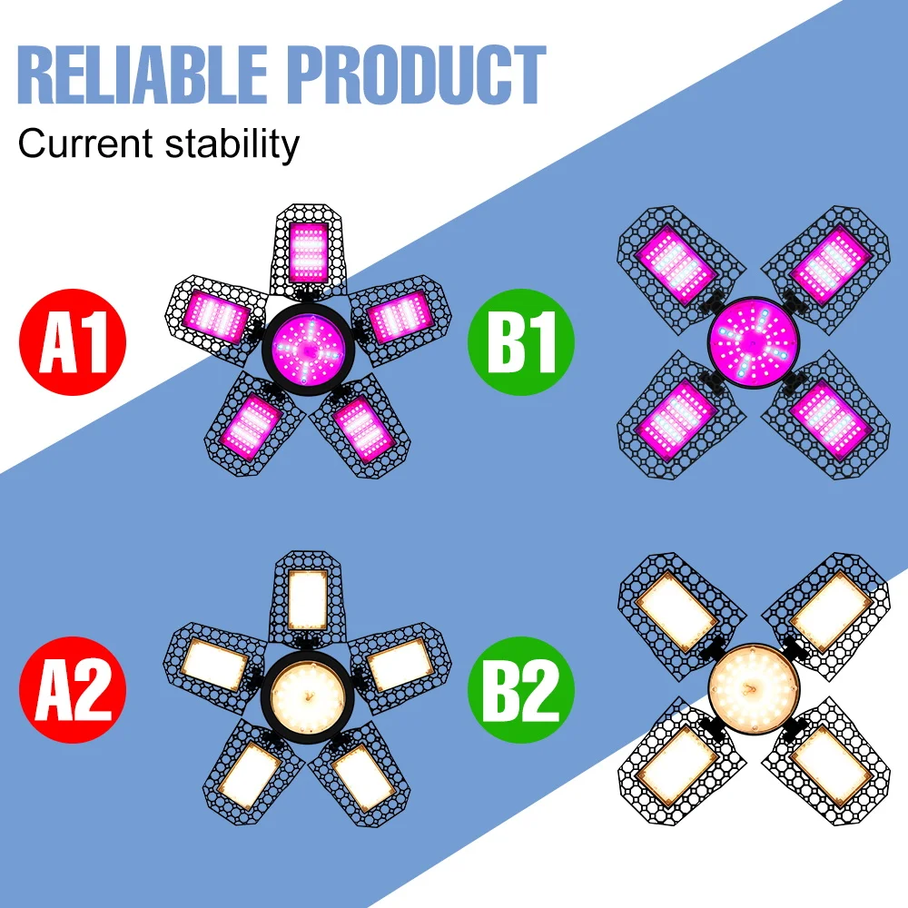 300W LED E27/E26 Coltiva La Luce Spettro Completo Phytolamp Per Pianta Serra Tenda Verdure Coltivazione di Fiori Deformazione Pieghevole