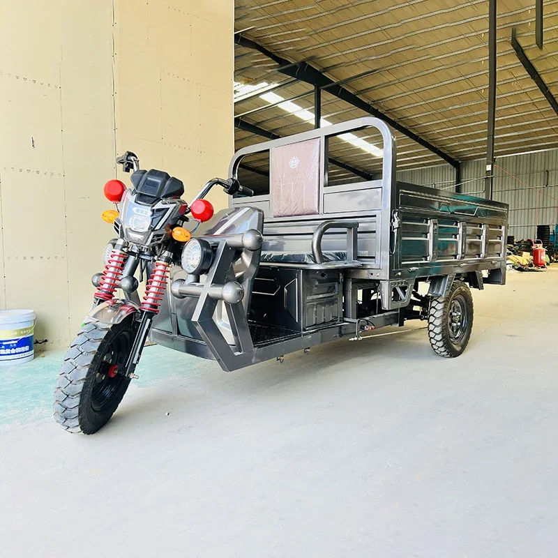 Heavy Duty Electric Cargo Vehicle 1800W High Speed Three Wheel  Bike Truck  Tricycle