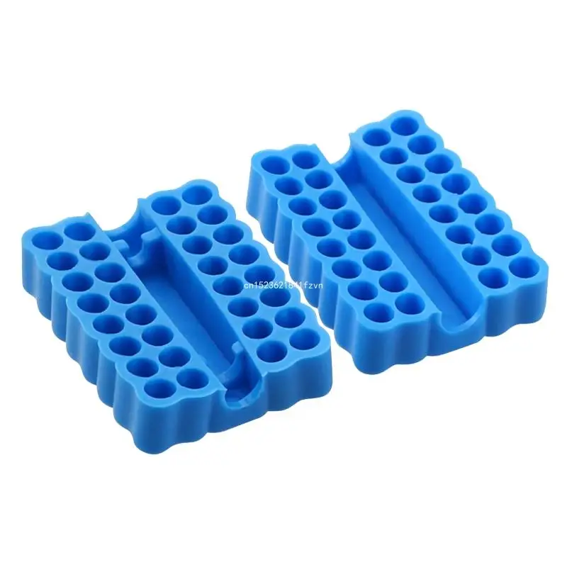 32 Holes Shank Screwdriver Bit Holder Plastic Screwdriver for Head Holder Drill Bit Storage for Case for Dropship