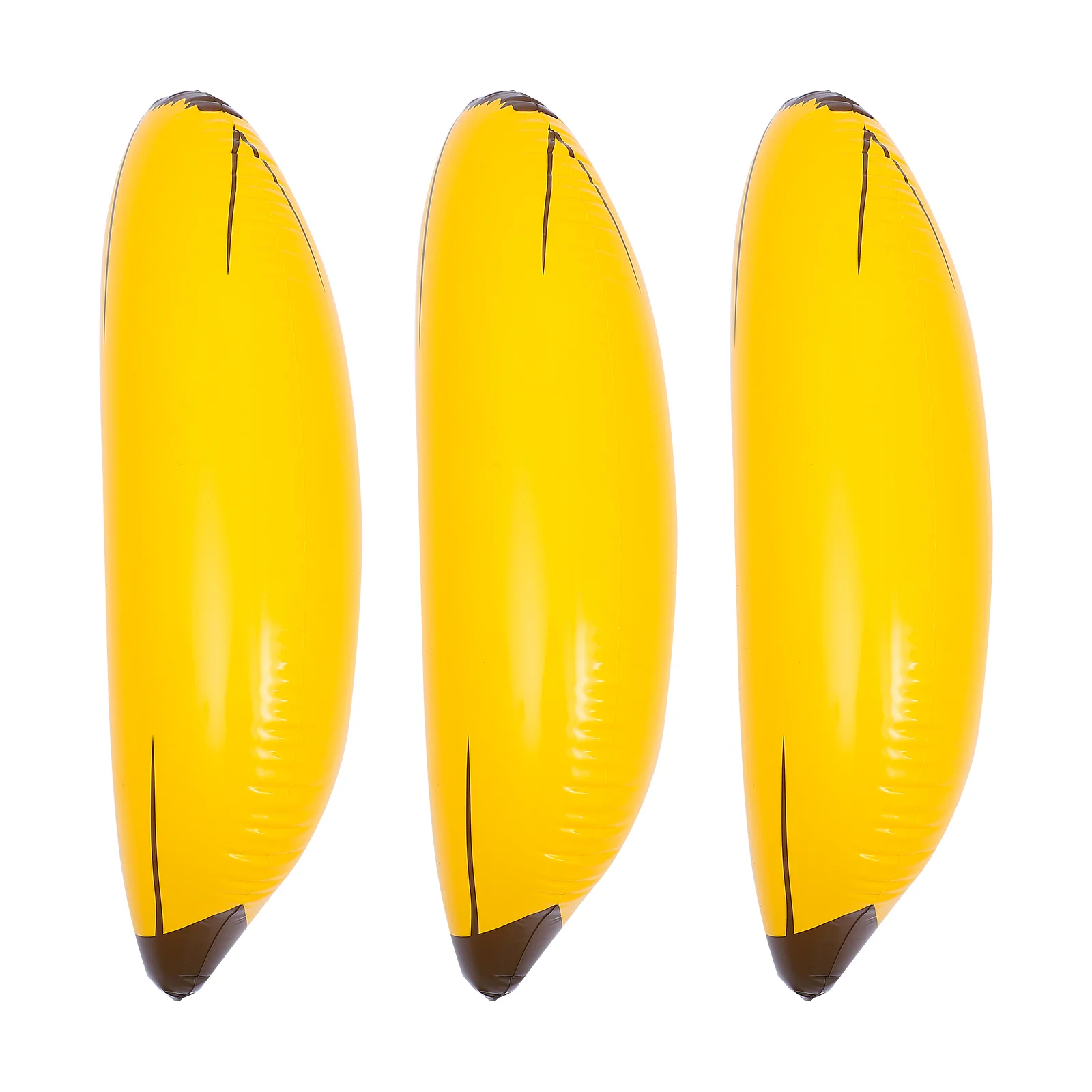 

3 Pcs Inflatable Banana Toy Props Engagement Funny PVC Toss Game Party Decoration