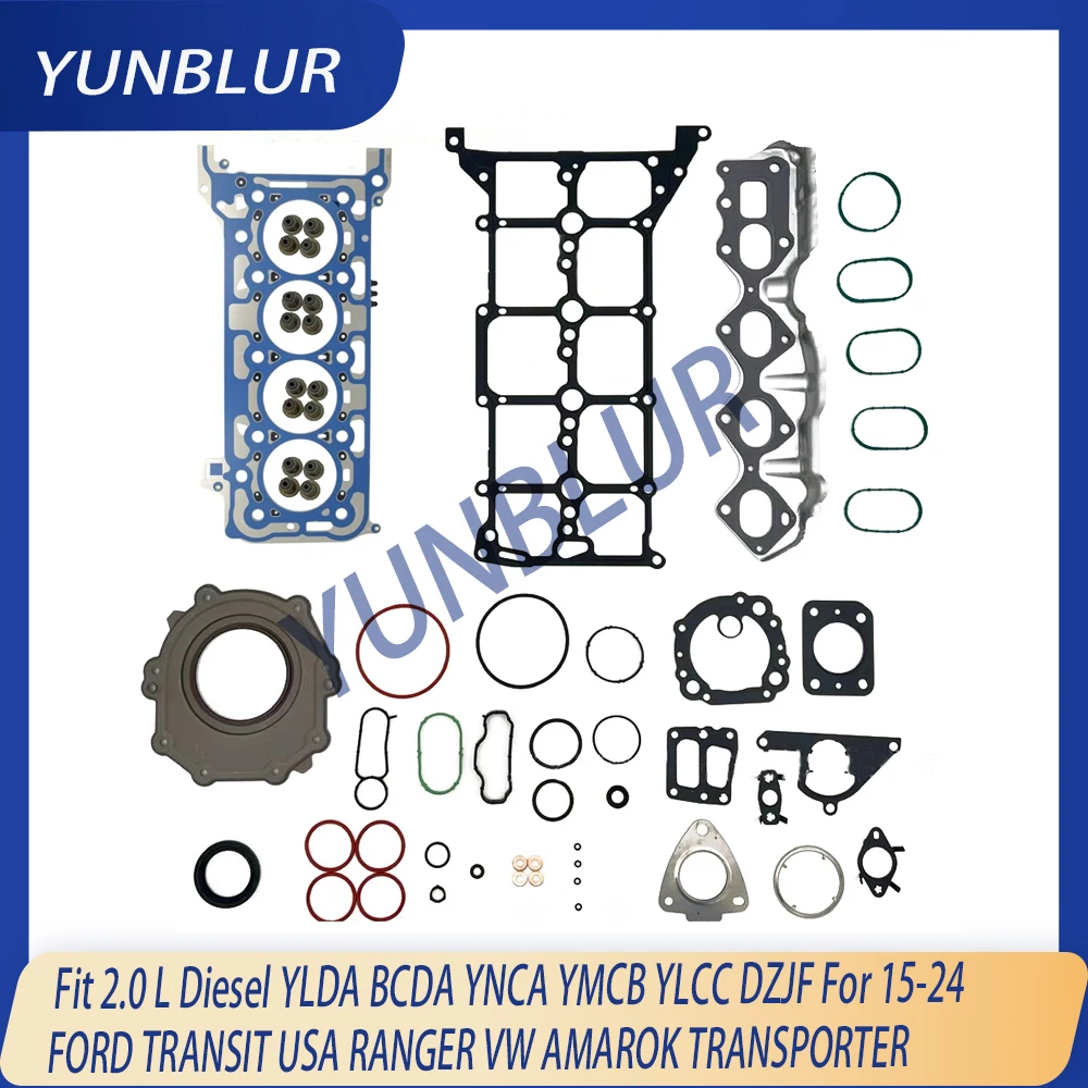 

Engine Full Gasket Set Fit 2.0 L Diesel YLDA BCDA YNCA For 15-24 FORD FOCUS KUGA MONDEO TRANSIT RANGER VW AMAROK TRANSPORTER