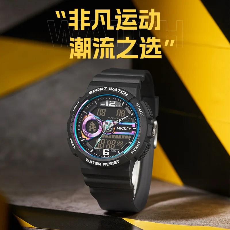 

Оригинальные наручные часы Disney с изображением Микки, модные спортивные детские электронные часы 329/349