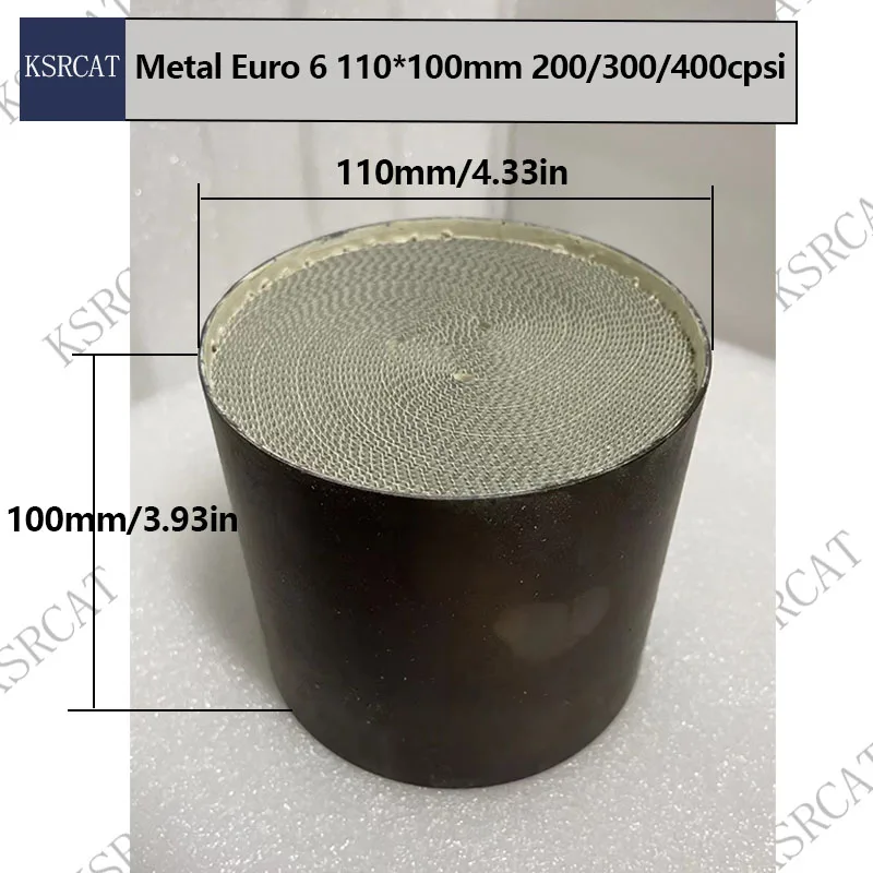 110*100mm EURO 6 Honeycomb Catalyst High Flow Metal Catalyst Catalytic Converter Universal for Car metal substrate