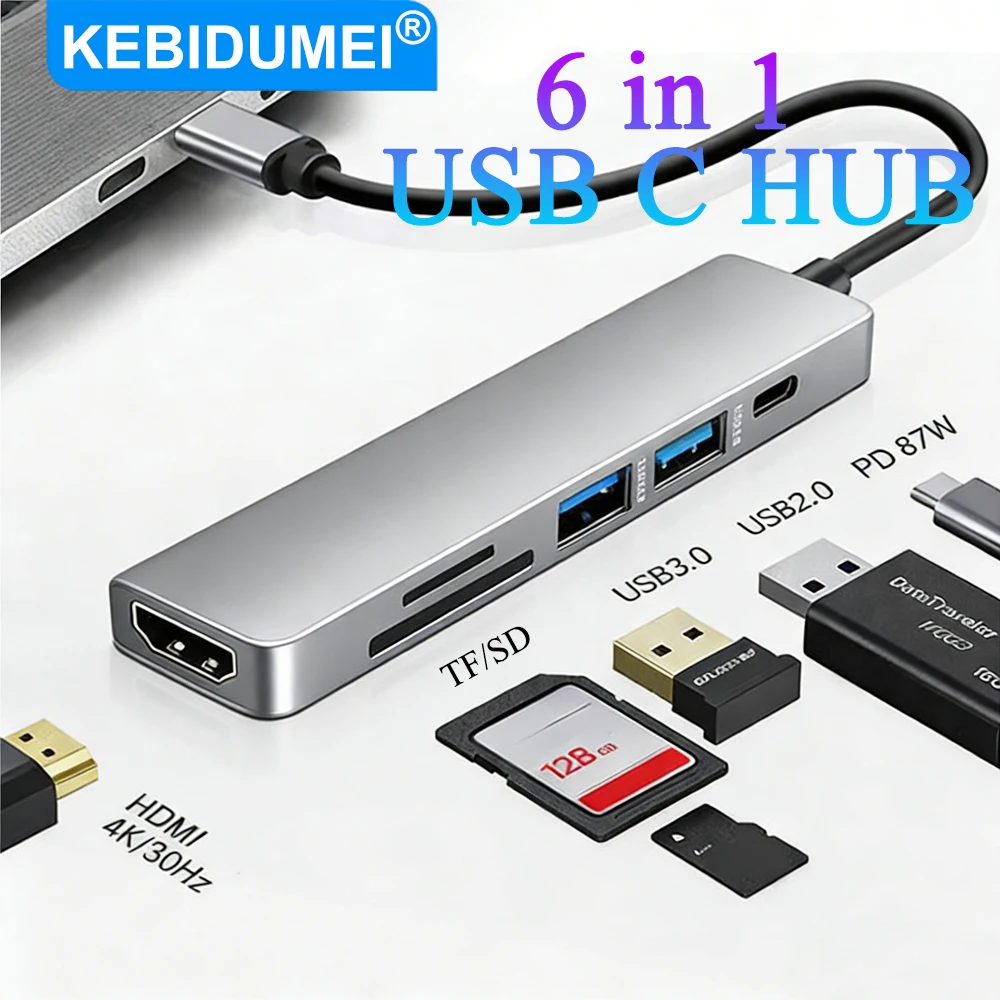 Usb 3.0 Hub 6 In 1 …