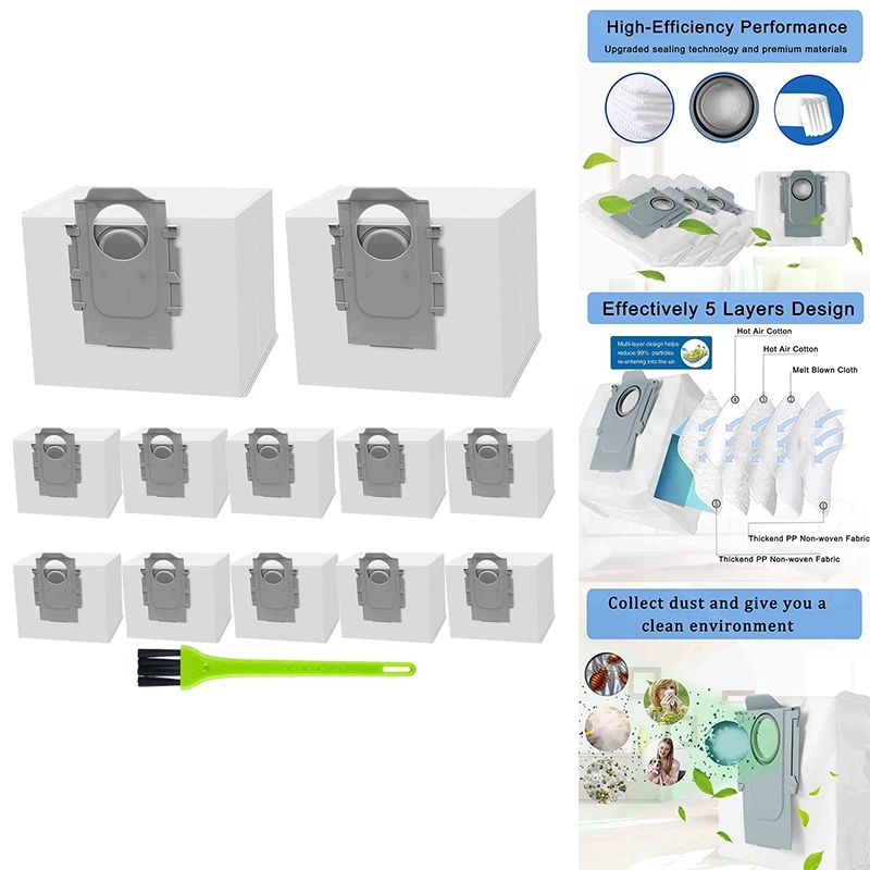 

Dust Bags For Roborock Q7 Max /Q7 Max+ / Q7 Max Plus, For Roborock S7 Maxv Ultra/S7 Pro Ultra Vacuum Cleaner