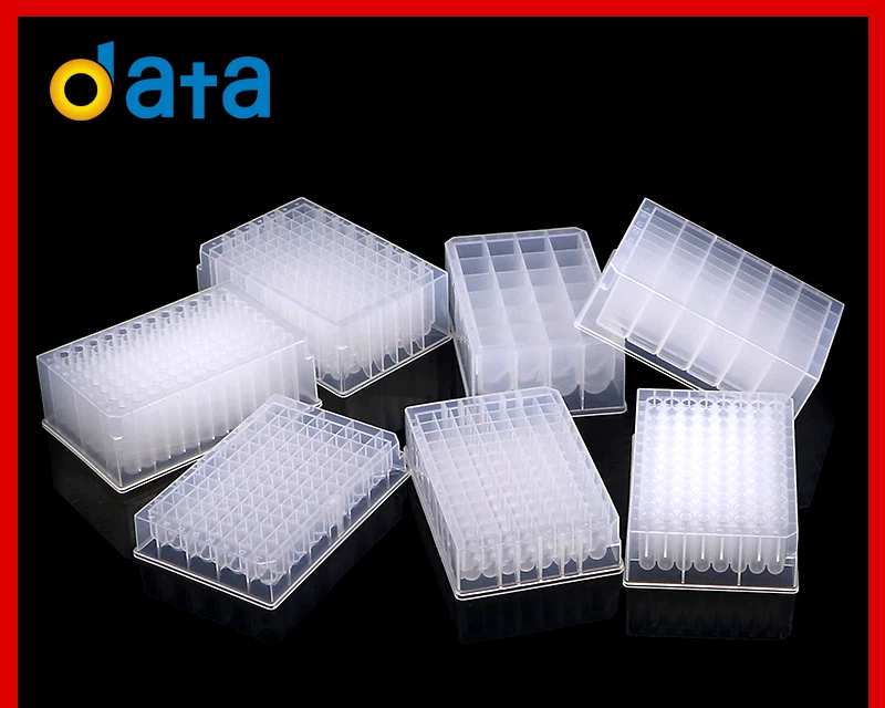 24/48/96-well circular deep-well plate Cell culture storage plate Storage sampling plate PCR square hole Silicone cover