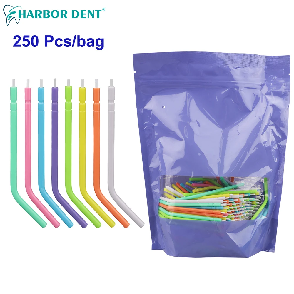 250 PC Disposable Nozzles Tips For Triple Air Water Syringe 3 Way Mix Color Dentistry Unit Chair Ancessories