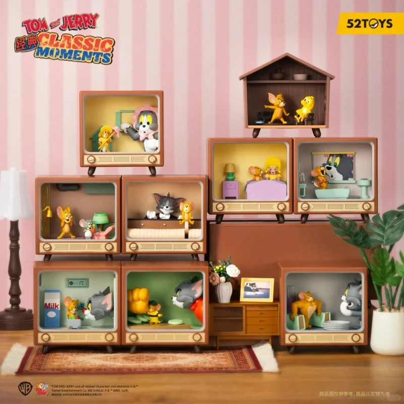 52TOYS Tom i Jerry Klasyczna Seria MOMENT2 Blind Box Modne Figurki Winylowe Prezent Urodzinowy Niespodzianka Kolekcjonerski Mystery Box