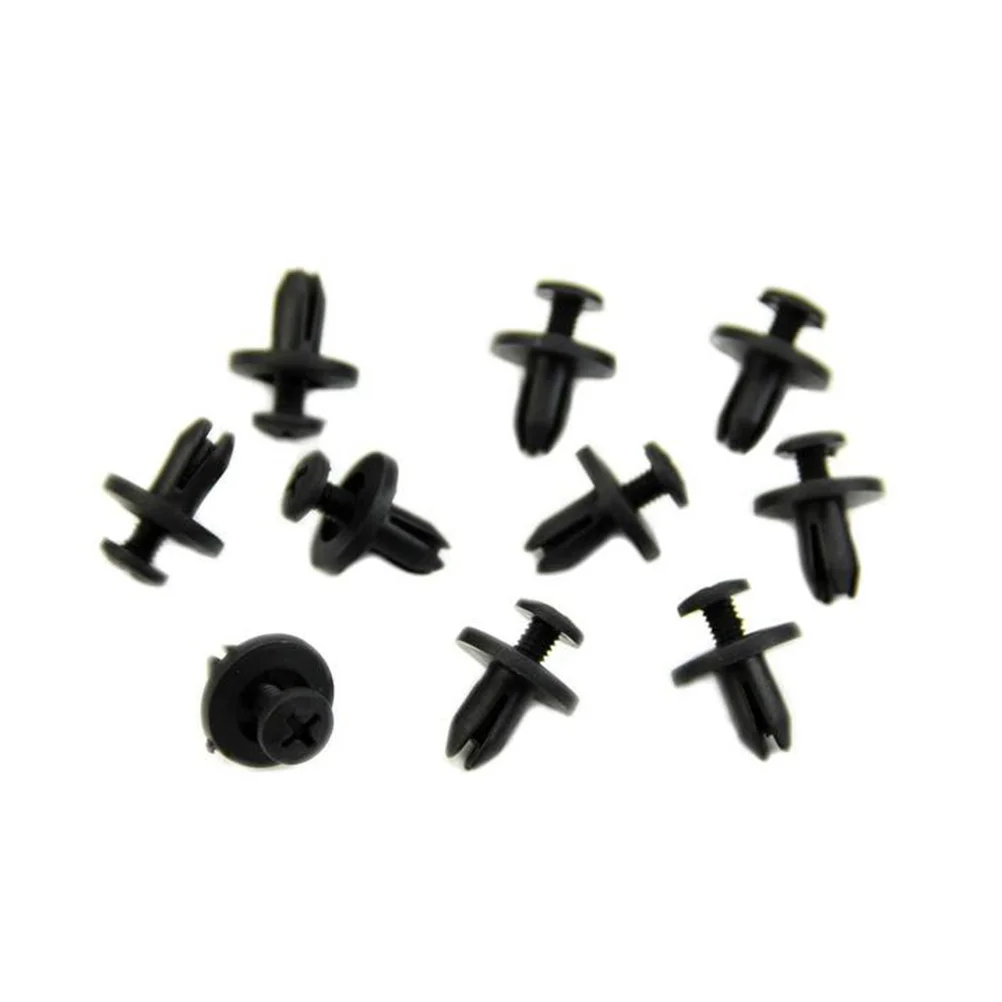 

50pcs Car Body Clips Push Retainer For Door Trim Bumper Panel Auto Repair Fasteners Compatible With Ford Vehicles