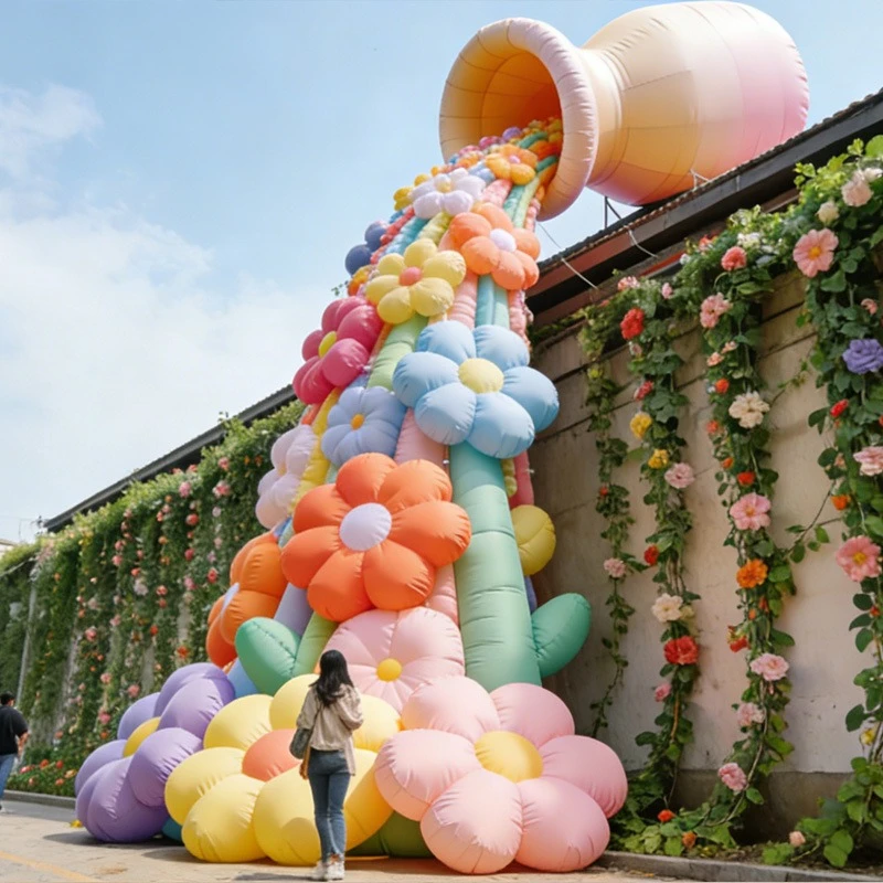 Inflatable flower inflatable spring flower tulip outdoor beauty decoration inflatable model