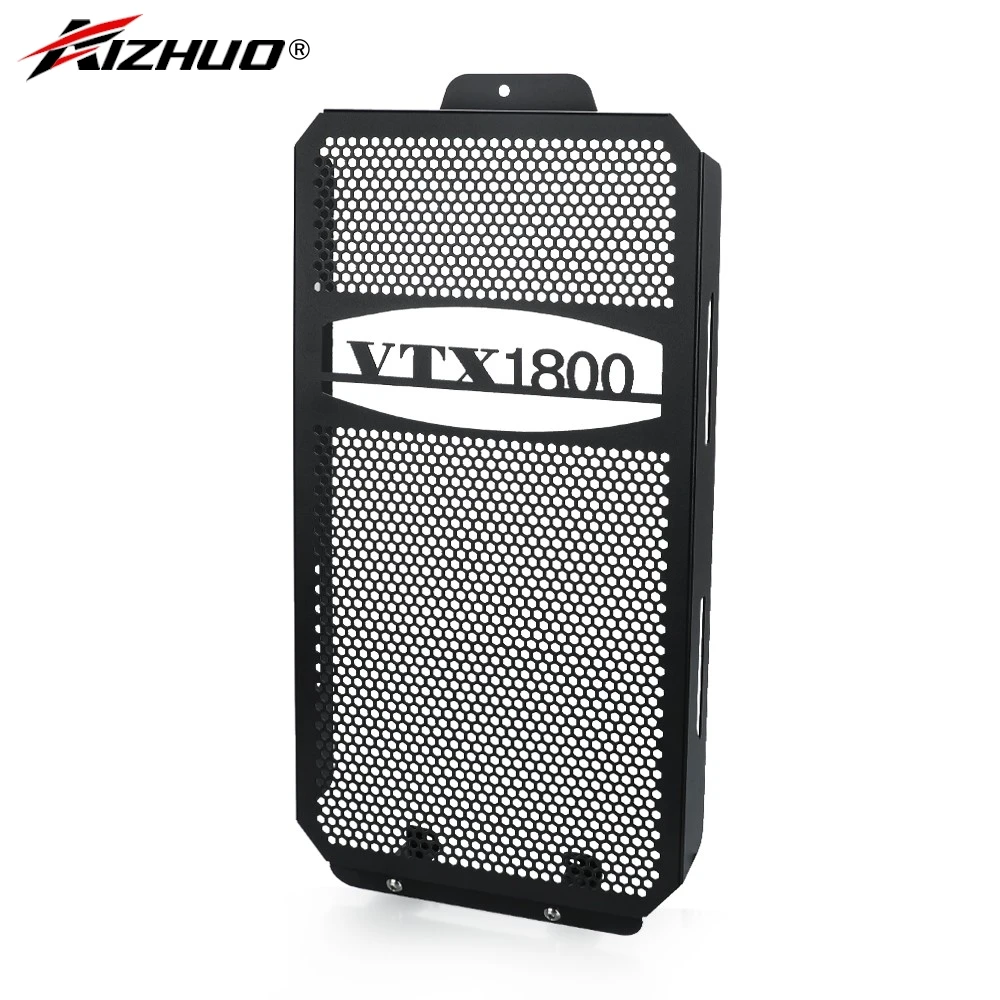 Motorcycle Aluminum Radiator Guard Grille Protector Cover FOR Honda VTX1800 CFNRST VTX 1800 2002 2003 2004 2005 2006 2007 2008 view 5