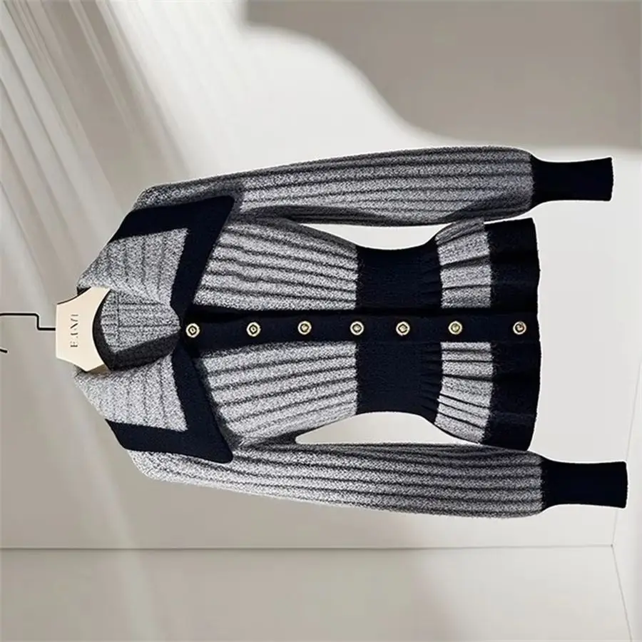 

2026 весна осень новый корейский вязаный кардиган женская мода с длинными рукавами свободная трикотажная куртка женский повседневный свитер женский топ