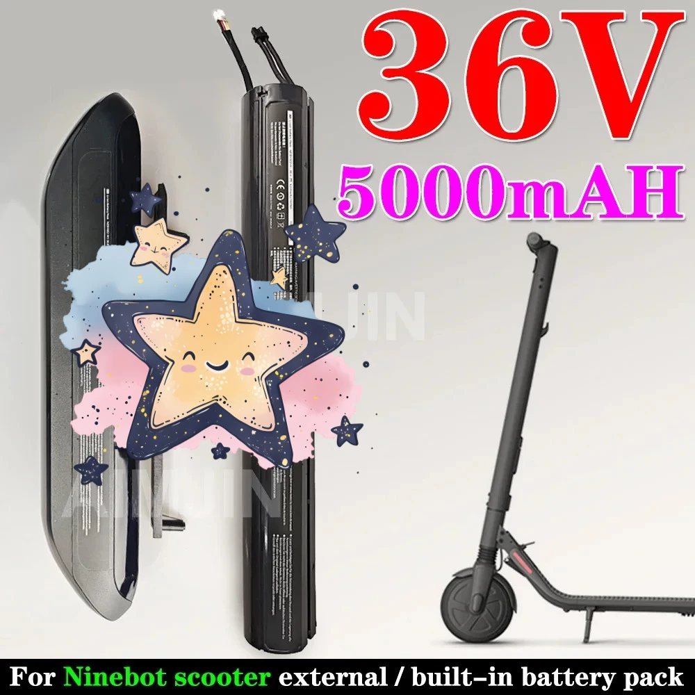 

For Xiaomi Segway Ninebot ES1 ES2 ES4 E22 External Battery With Bracket or Built-in 36V 5200mah Lithium Battery pack
