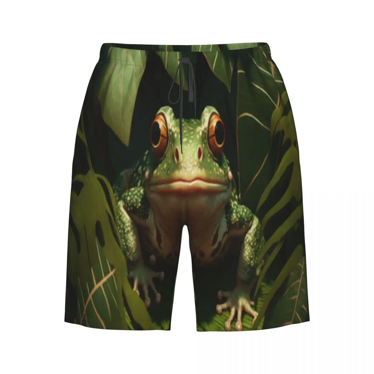 

Мужские шорты для плавания, плавки, Javan Tree Frog On Foliage, пляжные шорты для бега, спортивные купальники для серфинга