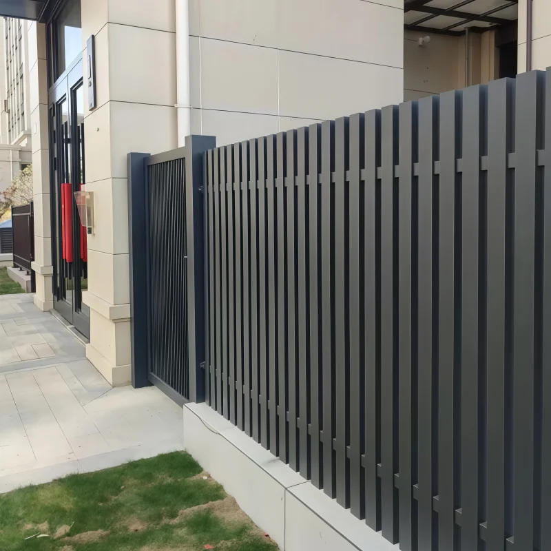 Maatwerk Nieuwe Stijl DIY Installeren Aluminium Balustrades Dekfoto's Reling en Hek voor Balkon Warmtebehandelde 3D-modellering