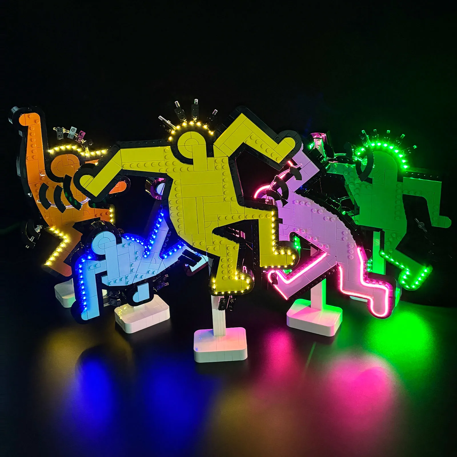 LYBMTWF LED Light Kit Compatible with Lego 31216 Keith Haring – Dancing Figures Building Blocks (NOT Include The Model Bricks)