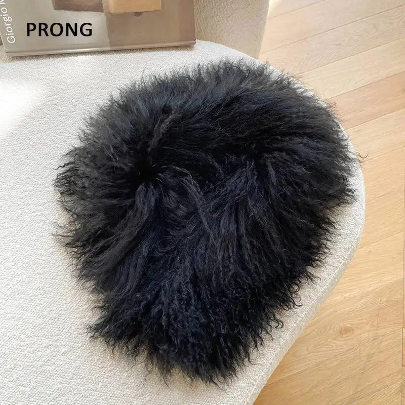Winter Wool Fur Scarf Large Size Real Fur Collar Magnetic Snap Neck Warmer Ring Scarves 100% Natural Fur Mufflers