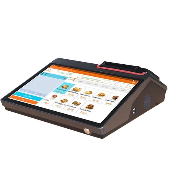 12.5 inch  HD 1080P IPS screen capacitive touch Panel pos system machine with Dual screen and 80mm printer for restaurant retail