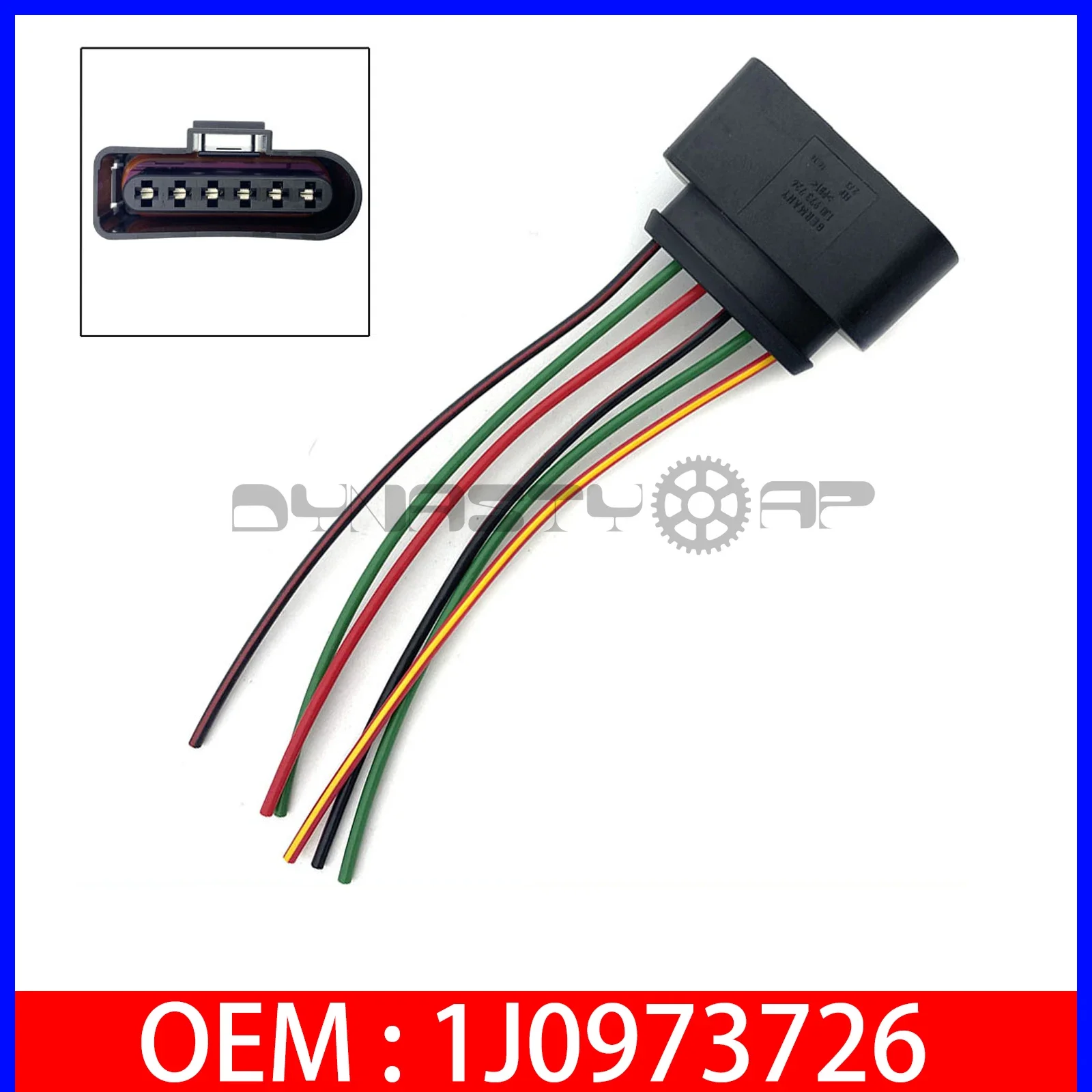 6Pin Connector Plug Harness Wires 1J0973726 For VW AUDI Fuel Pump Control Module