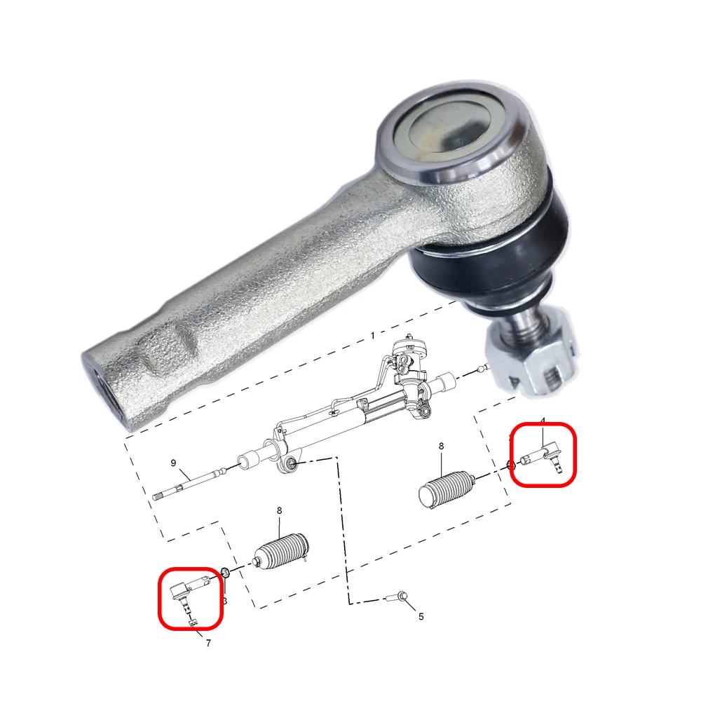 Tie Rod End LEFT&RIGHT for MG GT MG3 MG5 ROEWE 350 AP11 360 PLUS 50015839