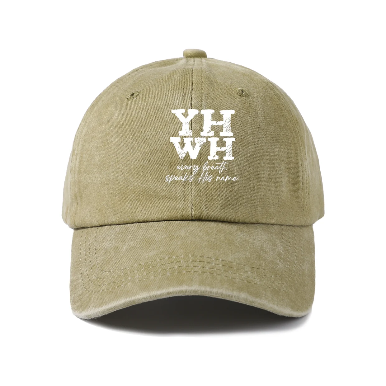 Retro Typography Graphic Baseball Cap, Vintage Washed Adjustable Unisex Dad Hat, Everyday Gift