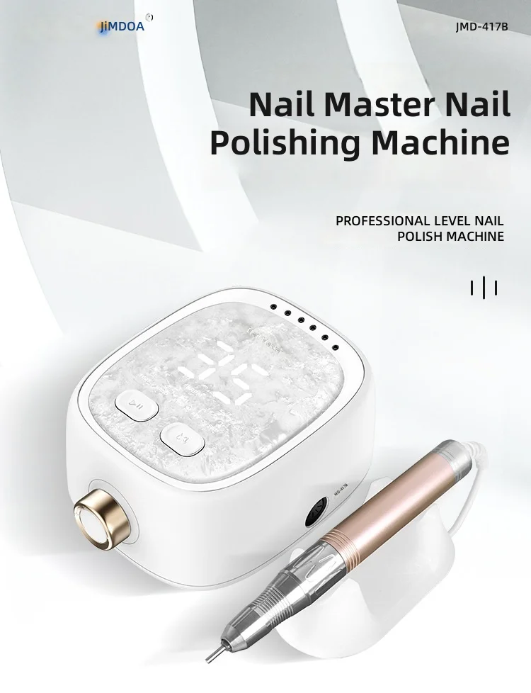 40000 RPM Brushless Nail Drill Machine, Low-Noise Professional Manicure Grinder for Nail Salon, Nail Art Tool, UV Gel Removal