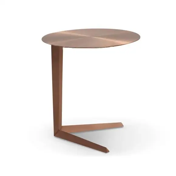 

Modern Simple Round Corner Table Desk Stainless Steel Corner Table