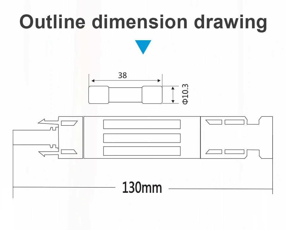 OMCH 1/5/10 Stück Solar-PV-Sicherungsstecker IP67 Wasserdichter Sicherungshalter 1000VDC mit Sicherung 10A/15A/20A/30A für Solarstromsysteme – Detail 5