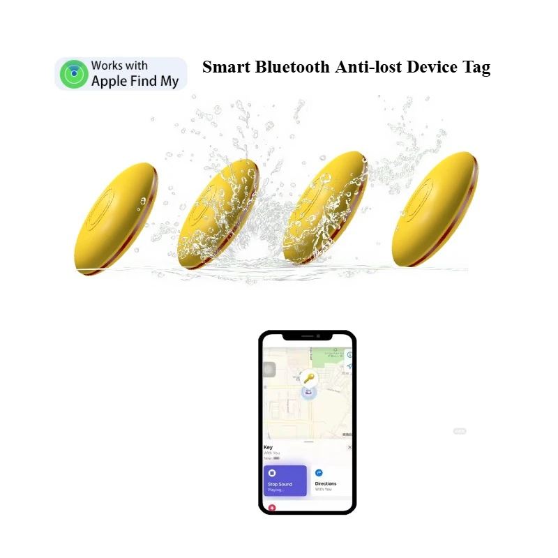 

Водонепроницаемый Bluetooth-трекер для Apple Find My Sound, напоминание о сообщении, сумка для ключей для домашних животных, автомобильная сумка, велосипед, поиск мотоцикла