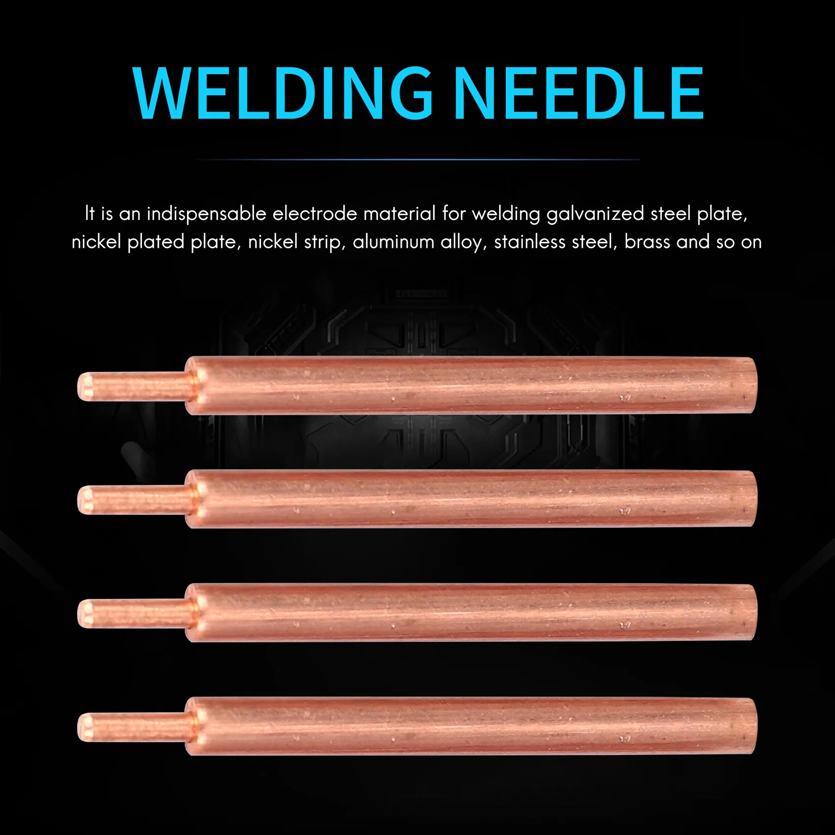 4Pcs Solder Pin Spot Welder Welding Fixed Copper Needles Used for 737G 787A 788H 709A 709Ad 797Dh Spot Welding Machine